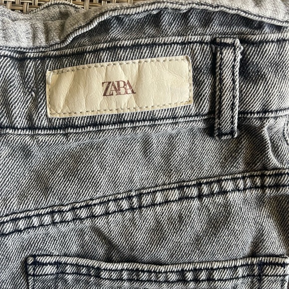 Zara Gray High Waist Shorts Vintage Style - Picture 3 of 7